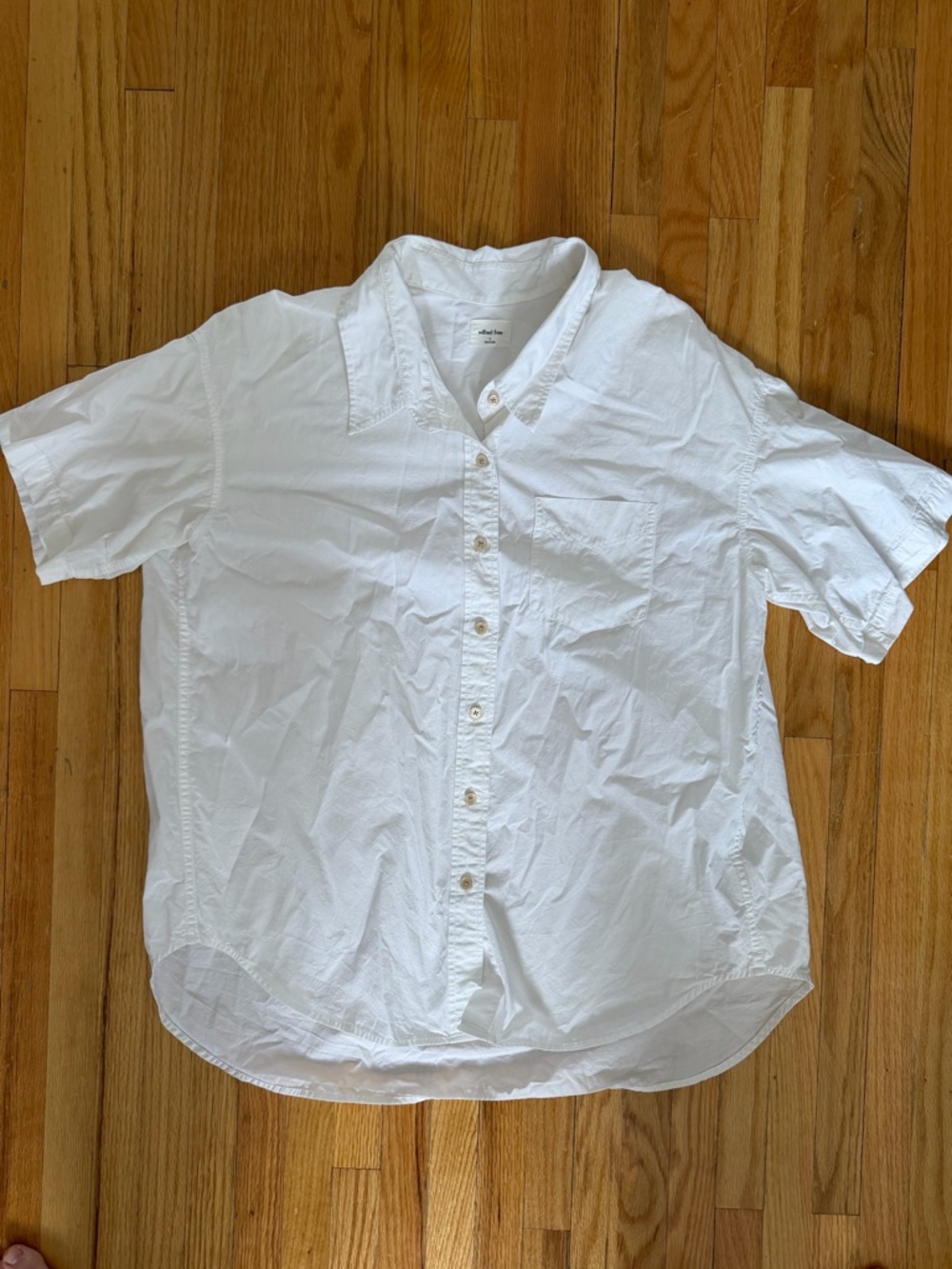 Wilfred Free Short Sleeve Button-Up Oversized Shirt